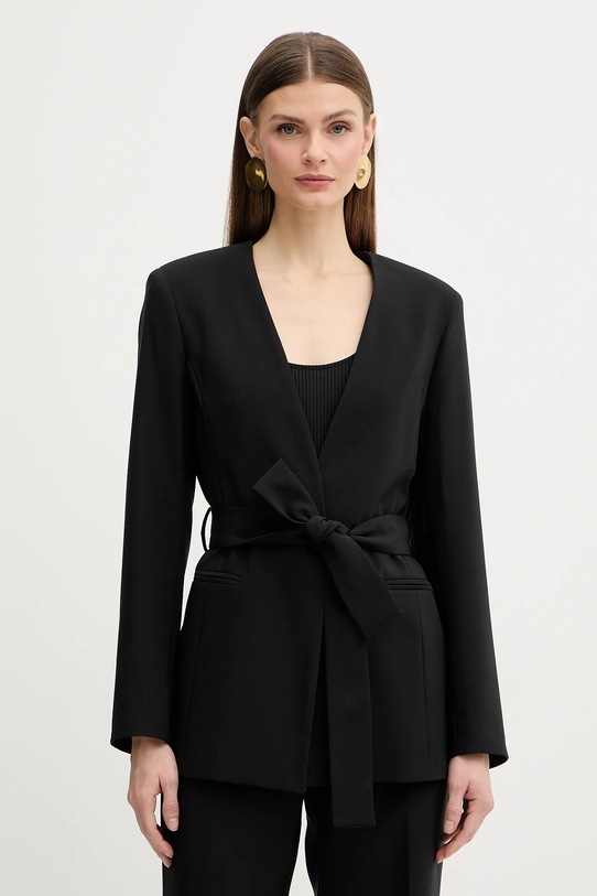 Fracomina marynarka tkanina czarny FY26SJ3011W42901