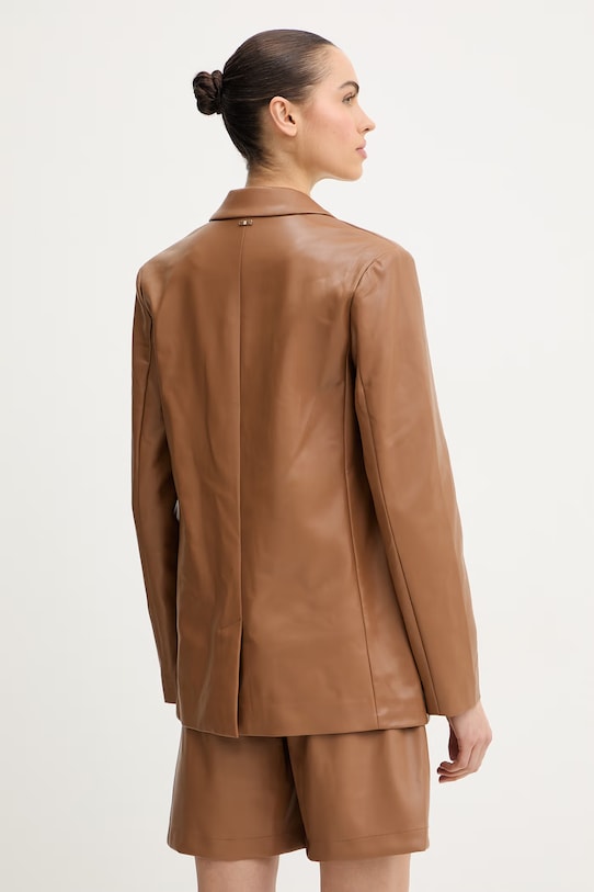 Odzież Fracomina marynarka FR26SJ3009P41101 brązowy