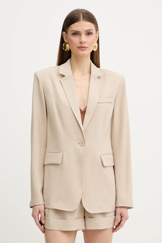 Fracomina marynarka tkanina beżowy FR26SJ3009W76301