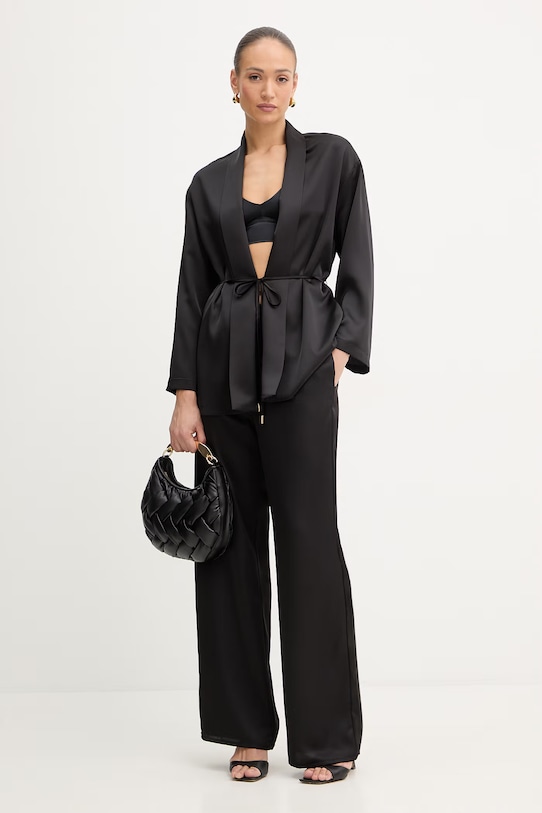 Fracomina marynarka FJ26SJ3001W47001 czarny SS26