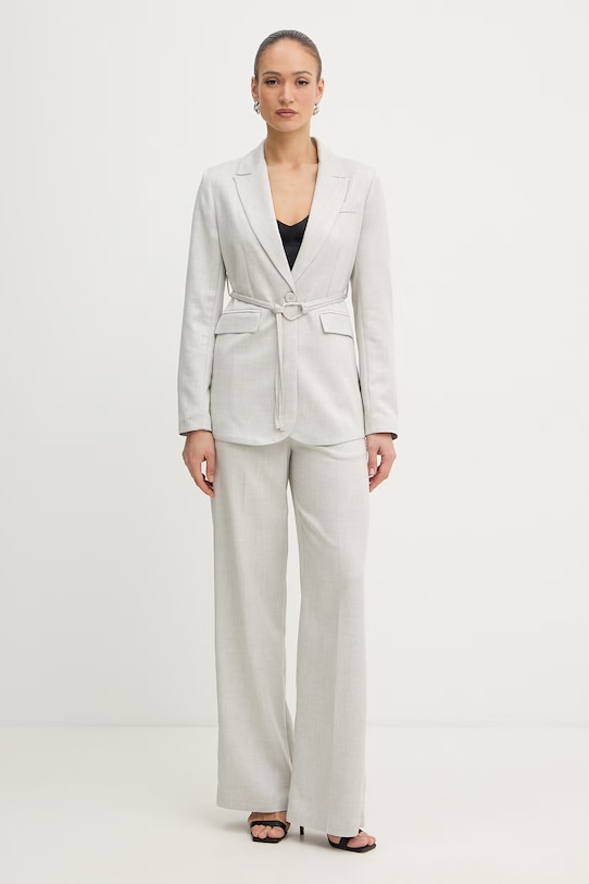 Fracomina marynarka damska z wiskozy FS26SJ3003W84501 szary SS26