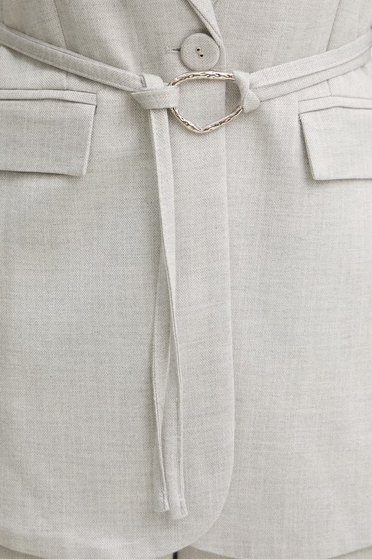 Fracomina marynarka damska z wiskozy FS26SJ3003W84501 szary