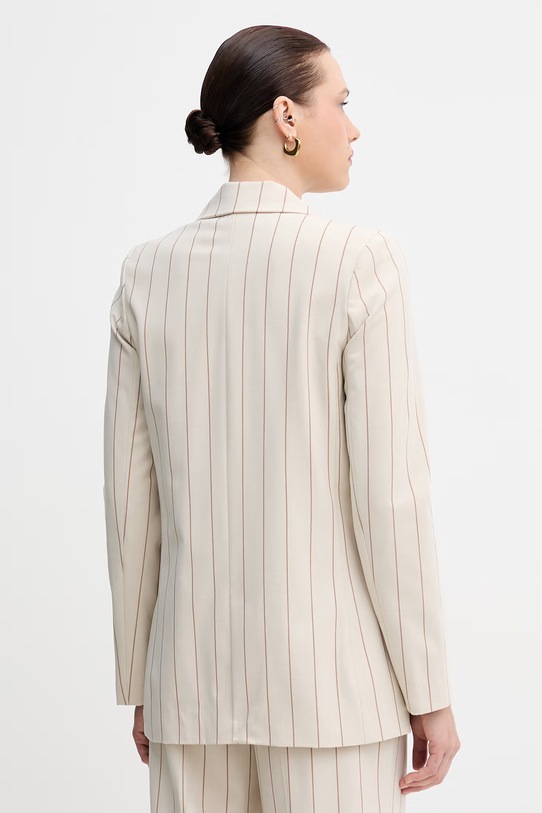 United Colors of Benetton marynarka dwurzędowa damska z wiskozy beżowy 26Q2DW03L