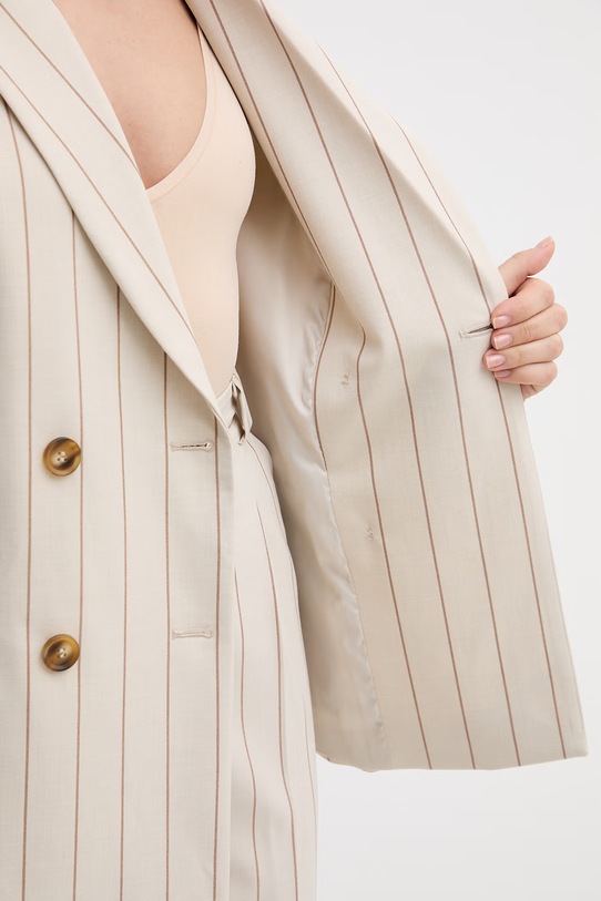 United Colors of Benetton marynarka dwurzędowa damska z wiskozy 26Q2DW03L