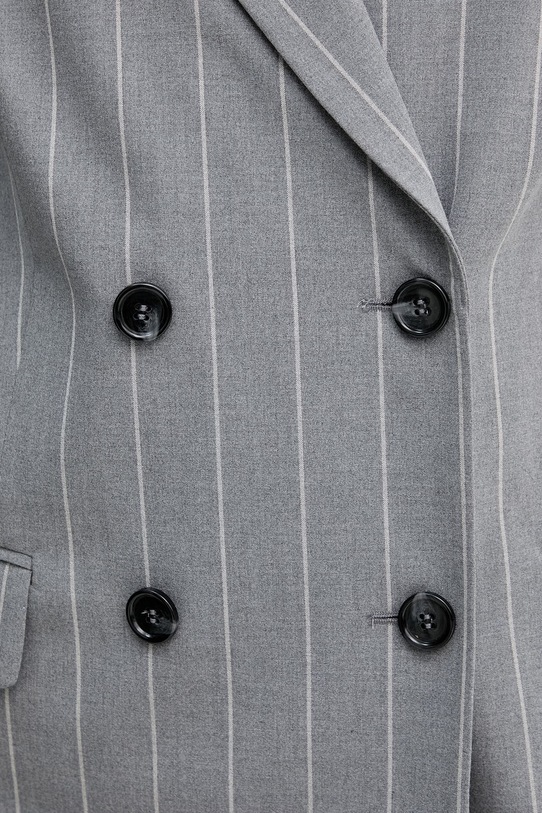 United Colors of Benetton marynarka dwurzędowa damska z wiskozą 26Q2DW03L szary