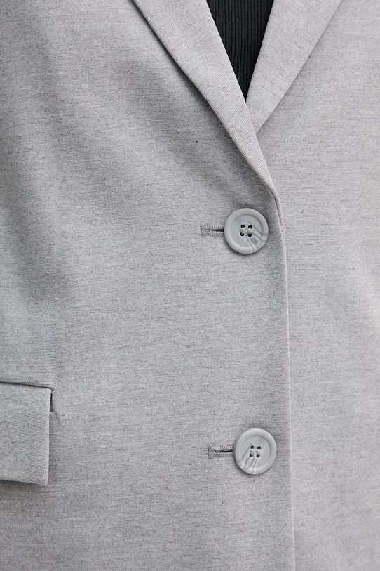 United Colors of Benetton jednoradové sako dámske s viskózou 27CKDW03K sivá