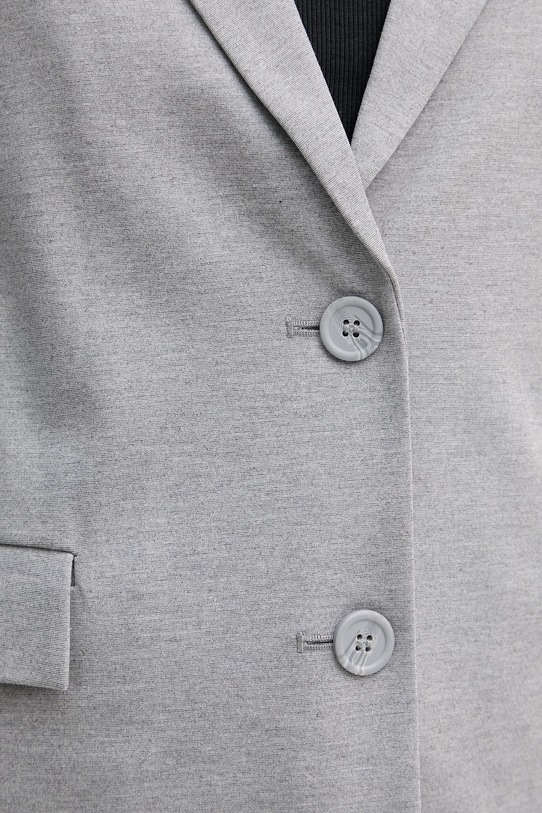 United Colors of Benetton jednořadé sako dámské s viskózou 27CKDW03K šedá