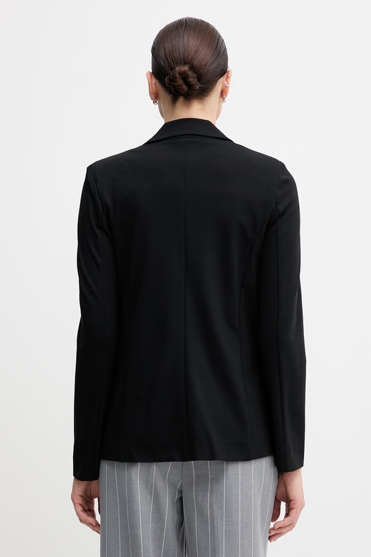 Odzież United Colors of Benetton marynarka jednorzędowa damska z wiskozą 27CKDW03K czarny