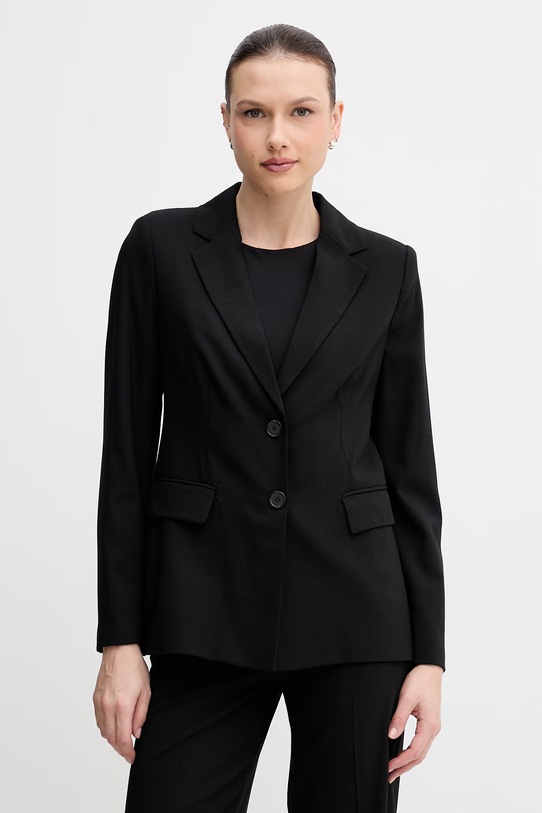 United Colors of Benetton marynarka jednorzędowa damska z wiskozą czarny 2962DW02W