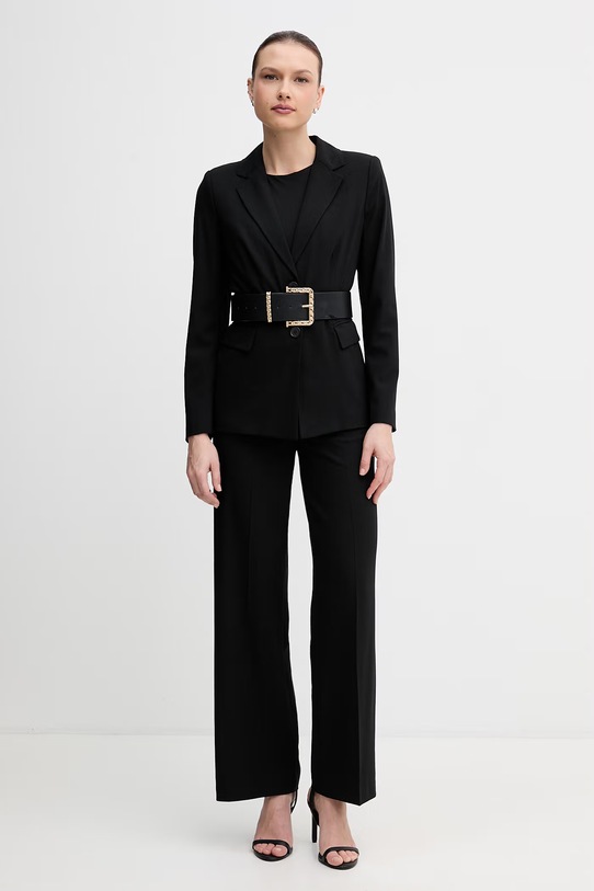 United Colors of Benetton marynarka jednorzędowa damska z wiskozą 2962DW02W czarny SS26