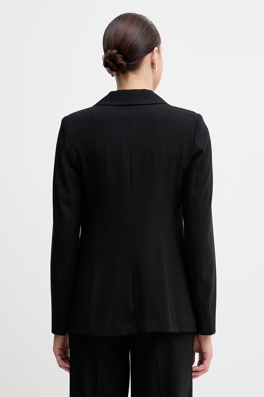 Odzież United Colors of Benetton marynarka jednorzędowa damska z wiskozą 2962DW02W czarny