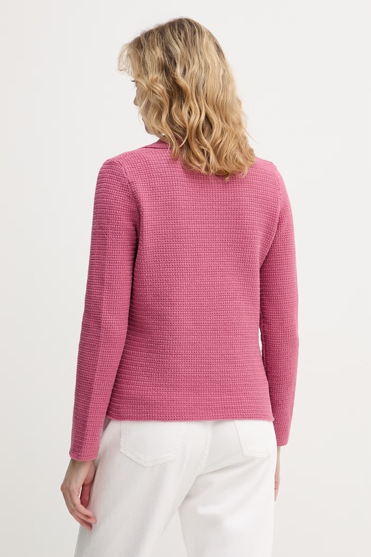 Odzież United Colors of Benetton marynarka jednorzędowa damska bawełniana 1TWSD605I różowy