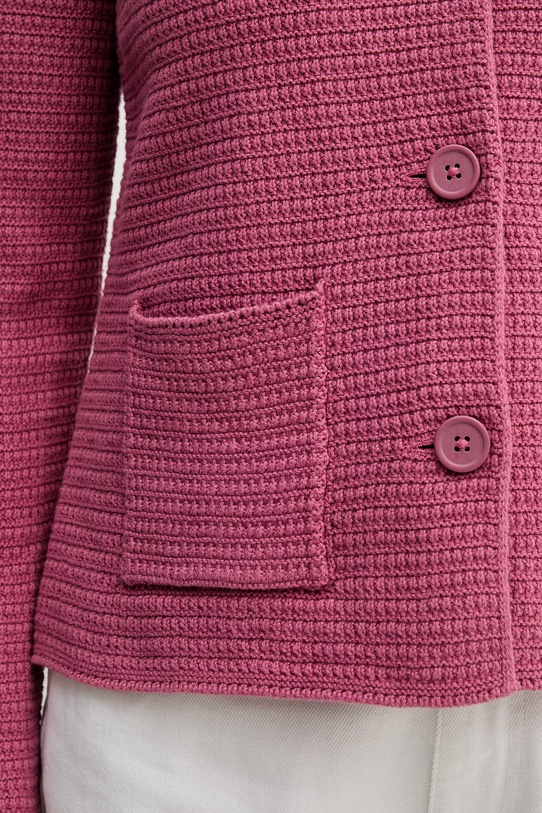 United Colors of Benetton marynarka jednorzędowa damska bawełniana 1TWSD605I różowy