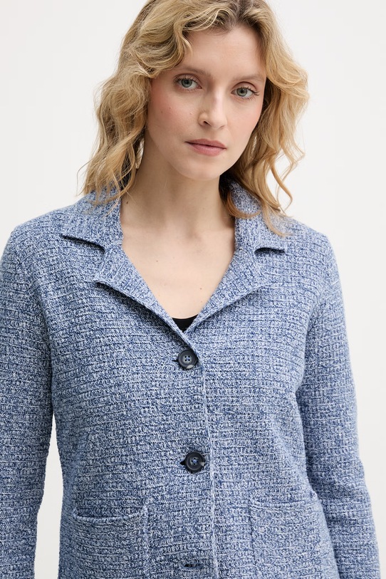 United Colors of Benetton μονόπετο σακάκι Γυναικείο βαμβακερό μπλε 1TWSD605I