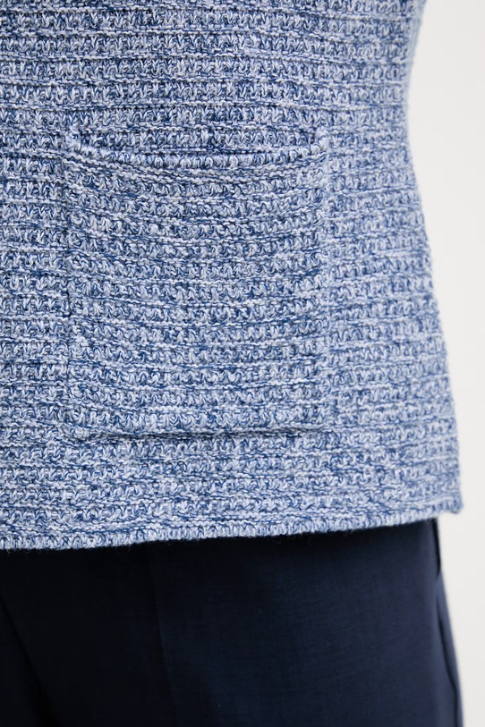 United Colors of Benetton μονόπετο σακάκι Γυναικείο βαμβακερό 1TWSD605I μπλε