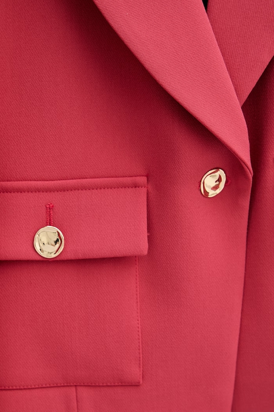 United Colors of Benetton μονόπετο σακάκι γυναικείο 243XDW03M κόκκινο
