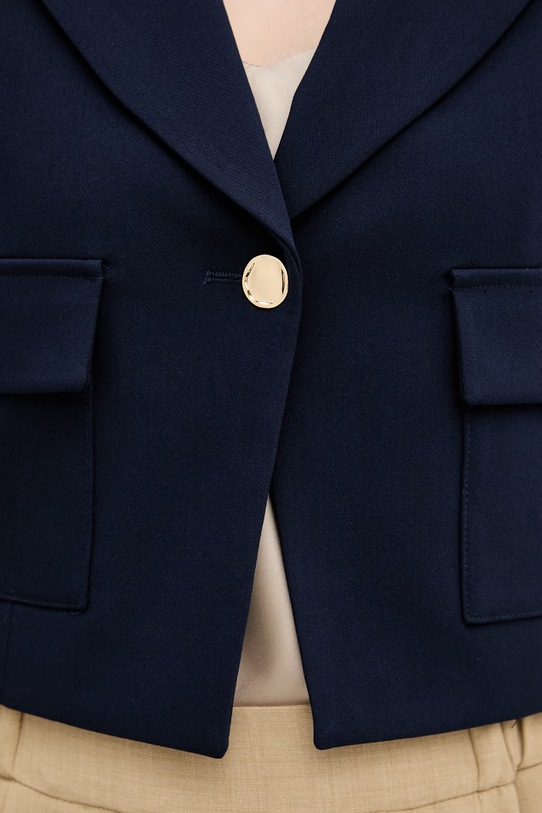 United Colors of Benetton marynarka jednorzędowa damska 243XDW03M granatowy