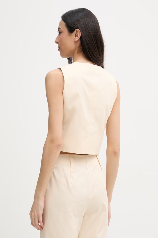 Oblačila United Colors of Benetton telovnik ženski bombažen 29YYDJ016 bež