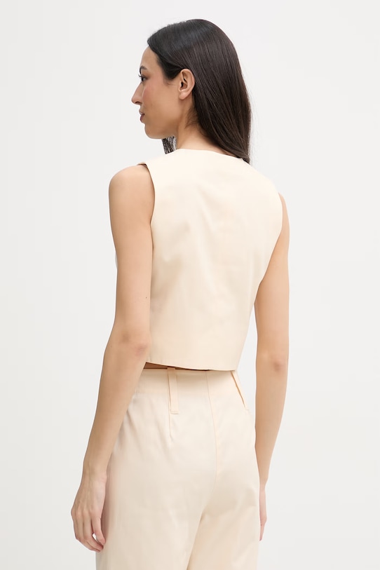 Oblačila United Colors of Benetton telovnik ženski bombažen 29YYDJ016 bež