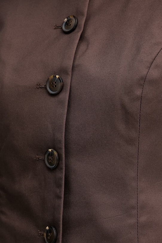 United Colors of Benetton vesta dámska bavlnená 29YYDJ016 hnedá