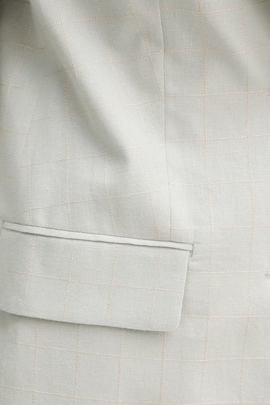 United Colors of Benetton sacou cu un singur rând de nasturi pentru femei, din in 2V6GDW03O verde