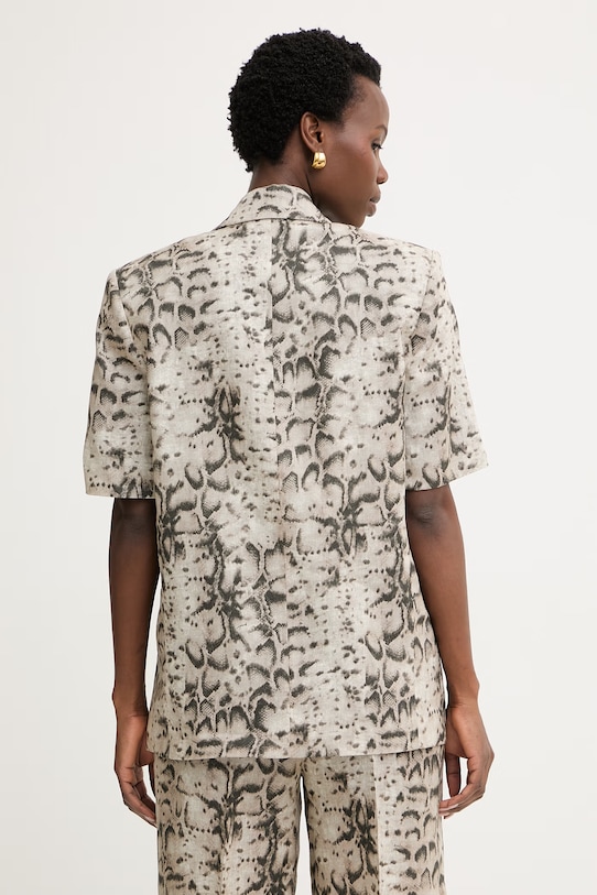 Abbigliamento Pinko giacca monopetto da donna in lino 106879.A3BL beige