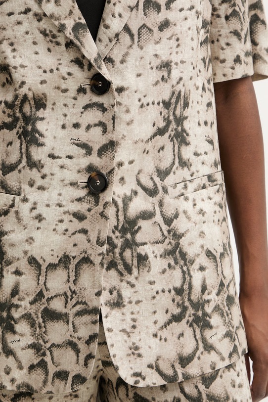 Pinko giacca monopetto da donna in lino 106879.A3BL beige