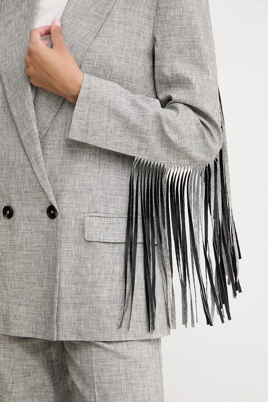 Pinko σταυρωτό σακάκι γυναικείο με λινό 106925.A3AS