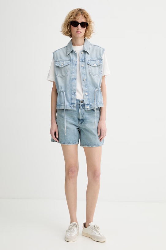 Marc O'Polo bezrękawnik damski jeansowy 5000008039 niebieski SS26