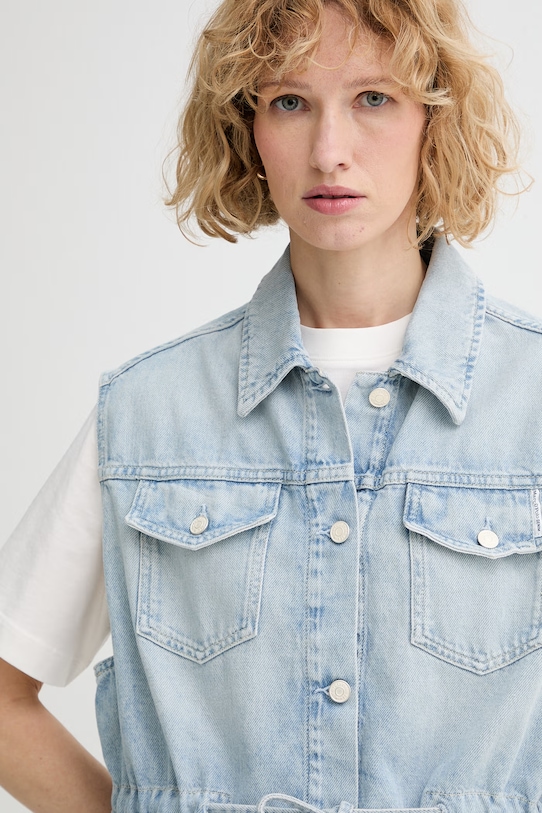 Marc O'Polo bezrękawnik damski jeansowy niebieski 5000008039