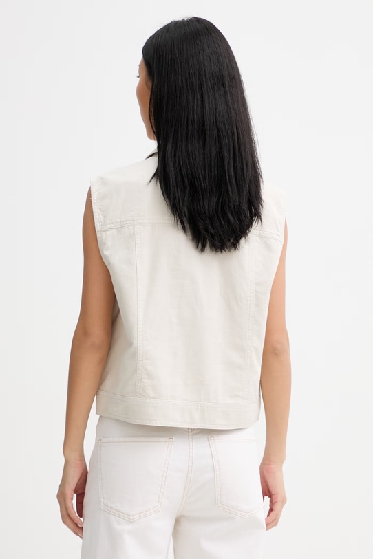 Oblečení Marc O'Polo vesta dámská s lyocellem 5000013110 béžová