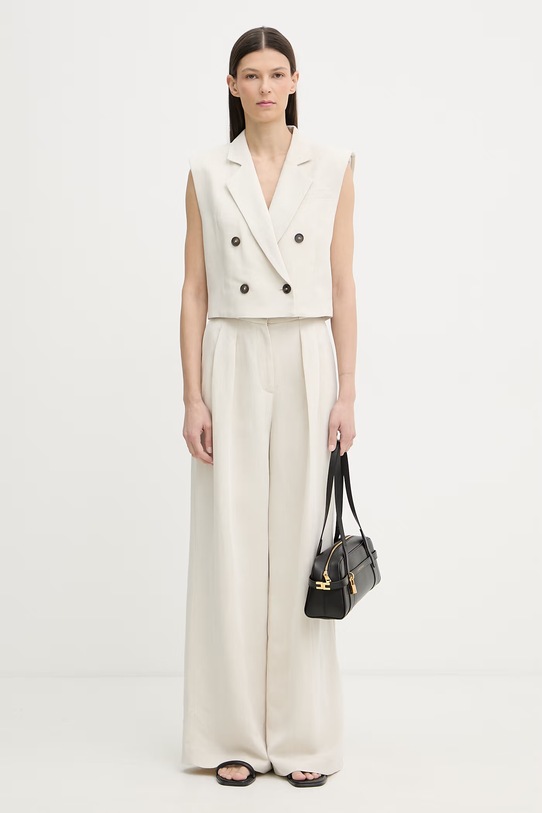 Marc O'Polo двобортний жилет жіночий віскозний 5000013346 бежевий SS26