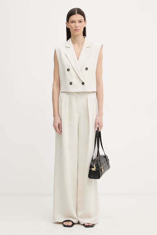 Marc O'Polo двобортний жилет жіночий віскозний 5000013346 бежевий SS26