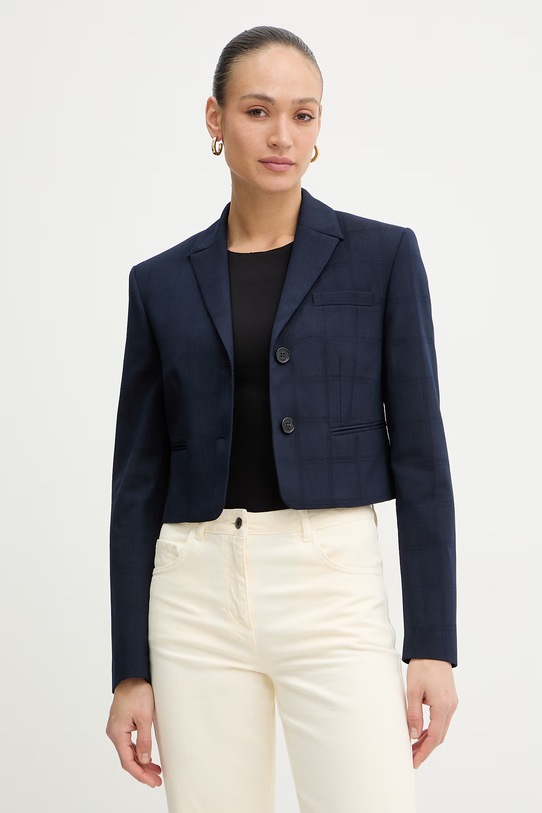 Iceberg marynarka drobny wzór granatowy L041.5239