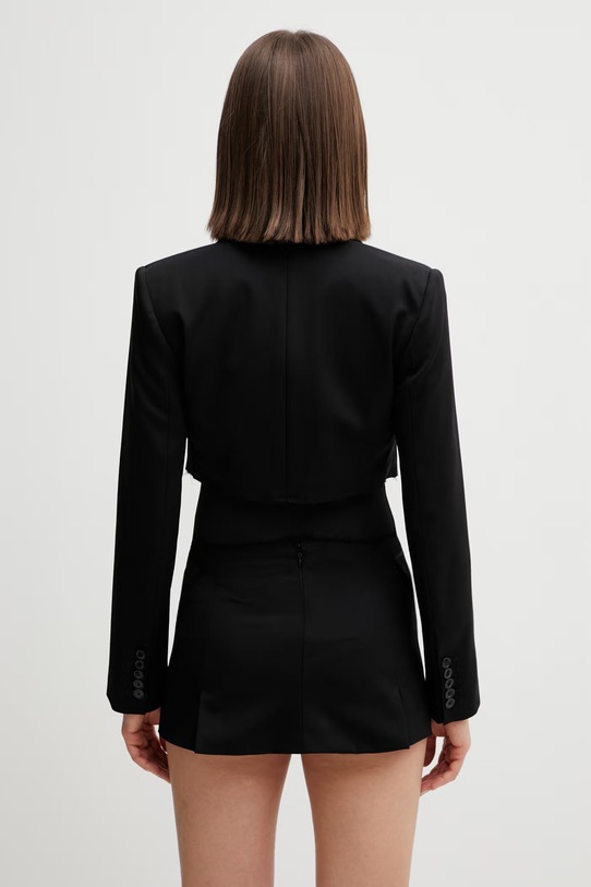 Odzież VETEMENTS marynarka z dodatkiem wełny Deconstructed WE76TJ362B czarny