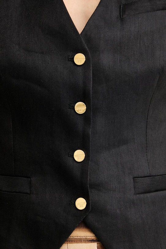 Elisabetta Franchi γιλέκο γυναικείο με λινό GL00862E2