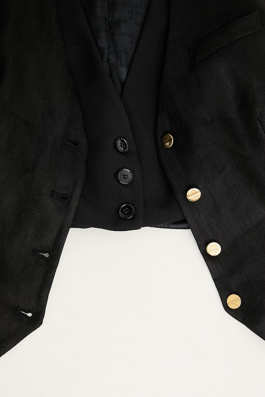 Elisabetta Franchi γιλέκο γυναικείο με λινό GL00862E2