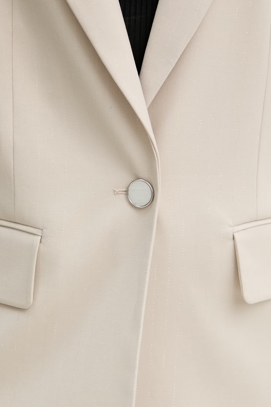 Guess marynarka jednorzędowa damska z wiskozy BRUNA W6GN04.W1747 beżowy