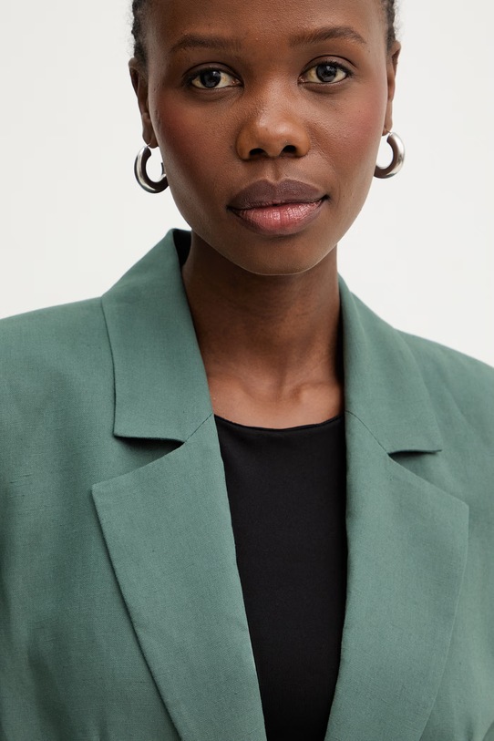 Patrizia Pepe marynarka jednorzędowa damska z wiskozy zielony 2S1558.A052