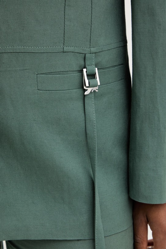 Patrizia Pepe marynarka jednorzędowa damska z wiskozy 2S1558.A052 zielony