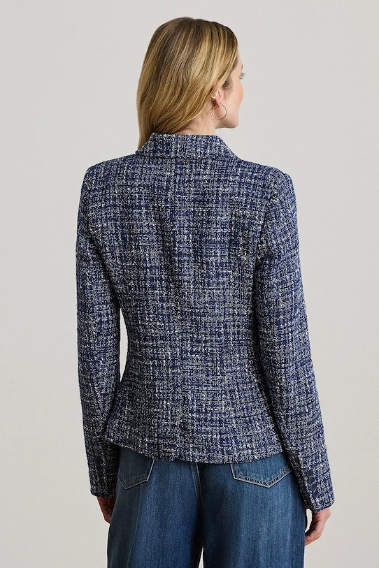 Lauren Ralph Lauren żakiet damski z bawełny 200P09009 niebieski SS26