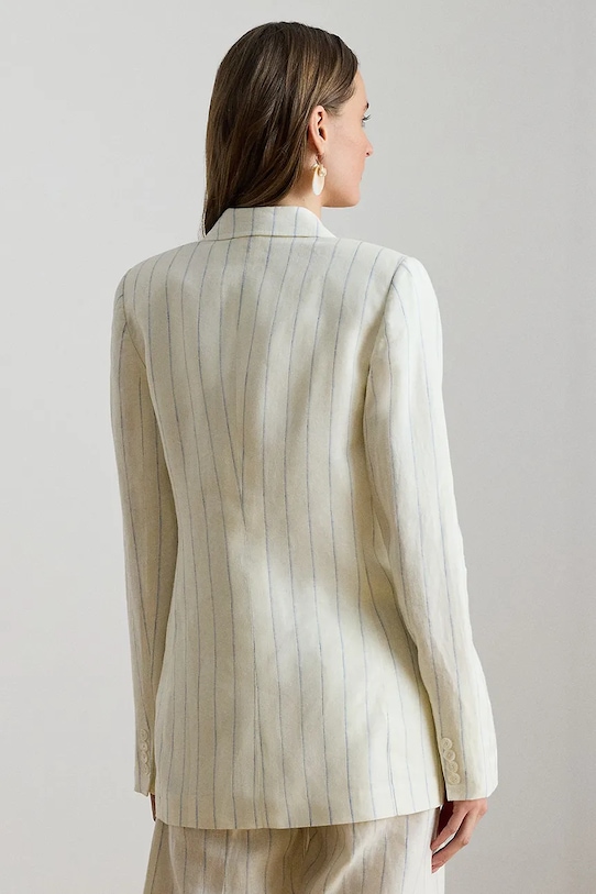 Lauren Ralph Lauren dvoredni suknjič ženski lanen 200P13586 bež SS26