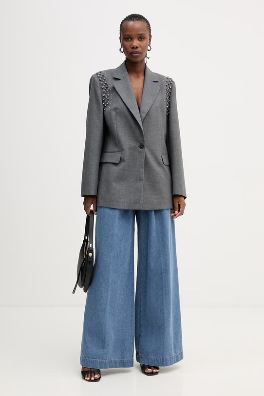 Bunda s prímesou vlny MAX&Co. MCOAFFINE 2616041071200 sivá SS26