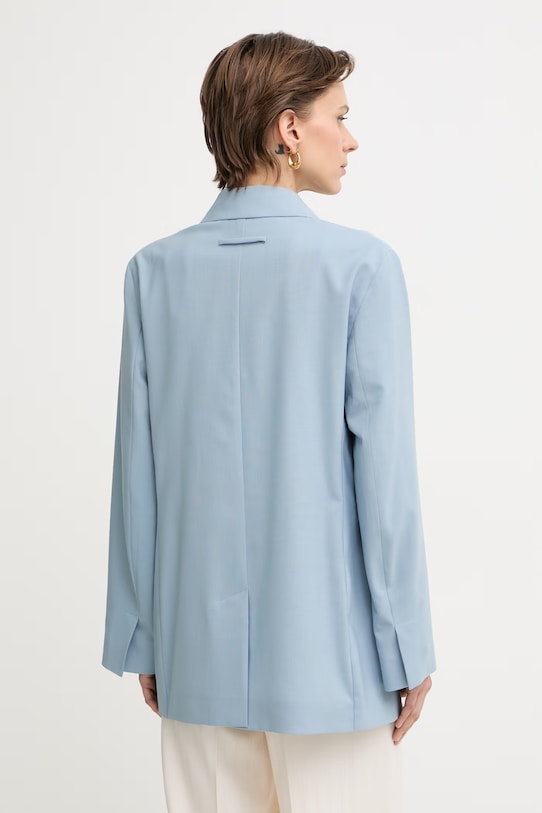Одяг Max&Co. двобортний піджак жіночий з додаванням вовни MCOEGIZIO 2616041033200 блакитний