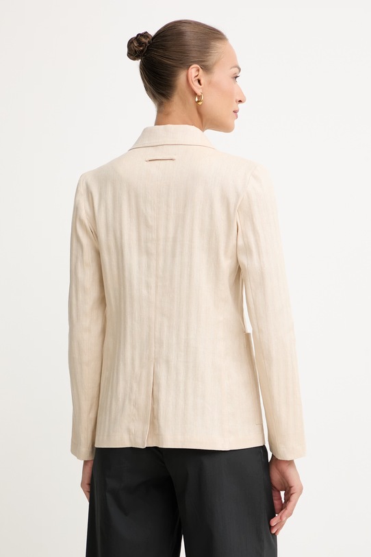 Одяг Max&Co. двобортний піджак жіночий з льоном MCOGRADO 2616041034200 бежевий