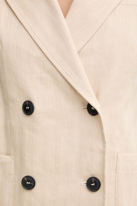 Max&Co. двобортний піджак жіночий з льоном MCOGRADO 2616041034200 бежевий