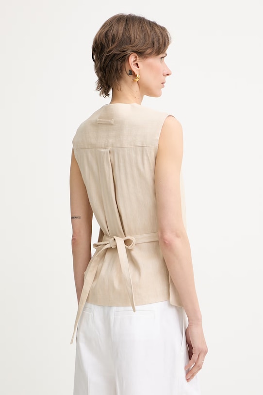 Одежда Max&Co. жилет для женщин со льном MCOCANZONE 2616151014200 бежевый