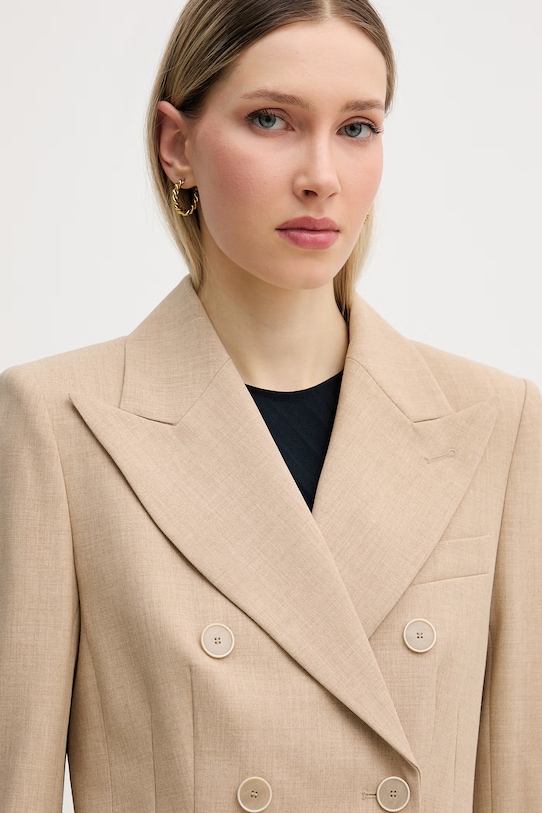 Marc Aurel marynarka dwurzędowa damska beżowy 3176A11085