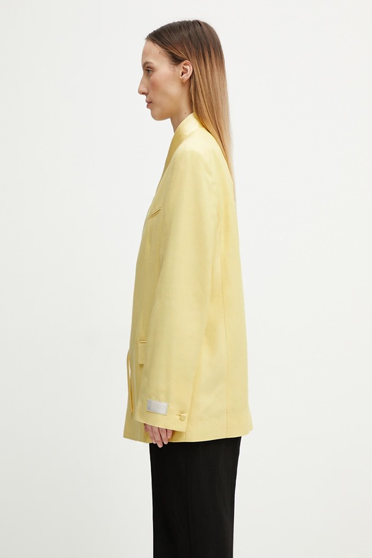 Kenzo Blazer / Gilet marynarka z dodatkiem wełny damska FG52VE2809TX żółty SS26