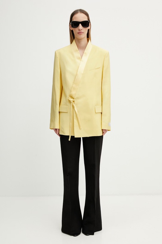 Kenzo Blazer / Gilet marynarka z dodatkiem wełny damska FG52VE2809TX